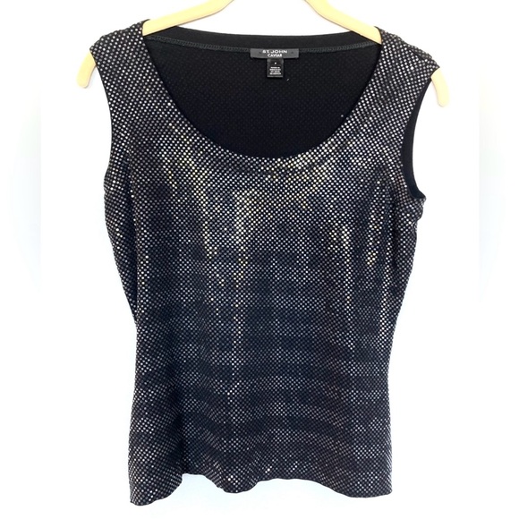 St. John Caviar Sparkle Top - Picture 1 of 2